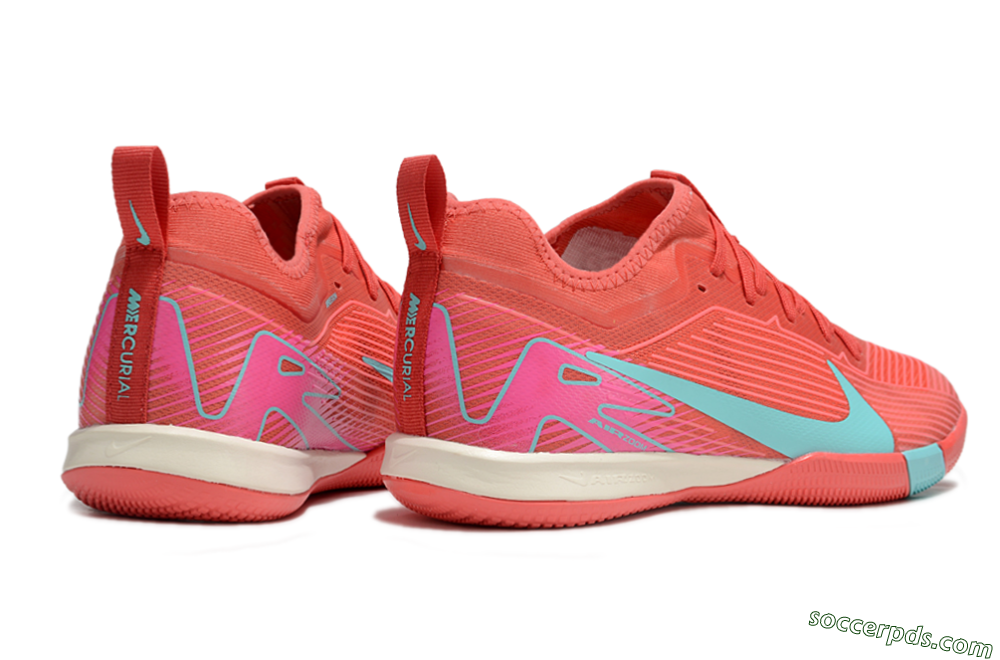 Nike Air Zoom Mercurial Vapor 16 Pro IC Low-Tops Football Shoes - Red/Jade/Pink 6