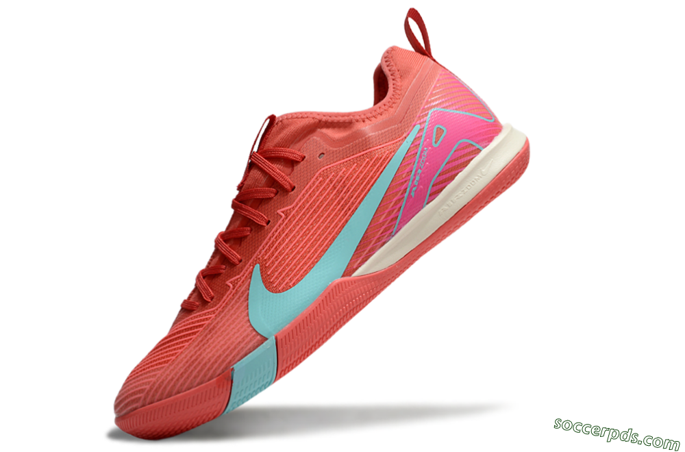 Nike Air Zoom Mercurial Vapor 16 Pro IC Low-Tops Football Shoes - Red/Jade/Pink 5
