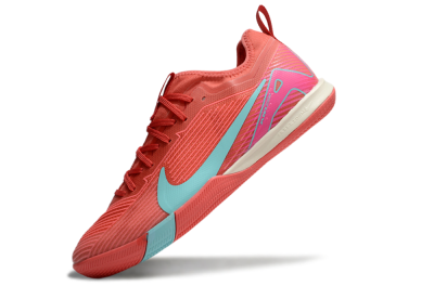 Nike Air Zoom Mercurial Vapor 16 Pro IC Low-Tops Football Shoes - Red/Jade/Pink