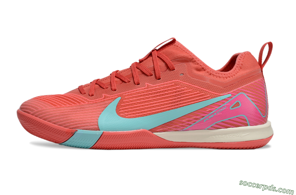 Nike Air Zoom Mercurial Vapor 16 Pro IC Low-Tops Football Shoes - Red/Jade/Pink 2