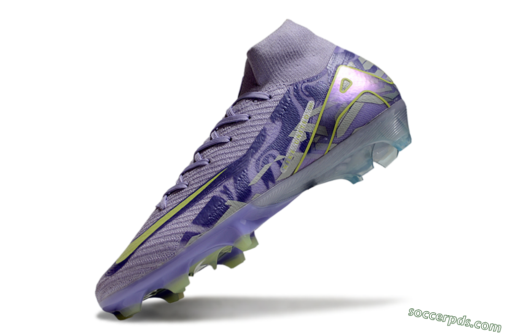 Nike Air Zoom Mercurial Superfly 10 Elite FG High-Tops Football Boots - Purple/Yellow 5