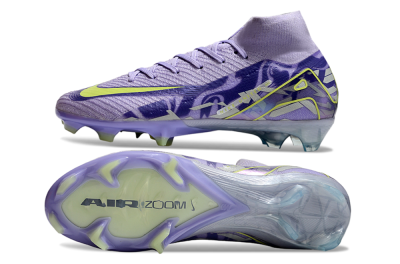 Nike Air Zoom Mercurial Superfly 10 Elite FG High-Tops Football Boots - Purple/Yellow