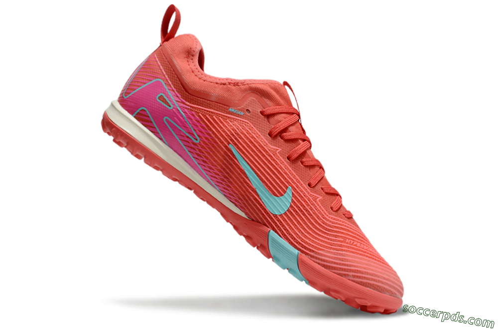 Nike Air Zoom Mercurial Vapor 16 Pro TF Low-Tops Football Shoes - Red/Jade/Pink 4