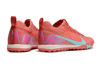 Nike Air Zoom Mercurial Vapor 16 Pro TF Low-Tops Football Shoes - Red/Jade/Pink
