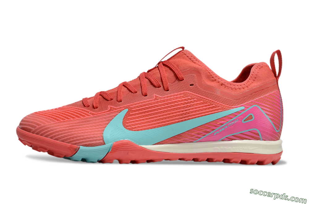 Nike Air Zoom Mercurial Vapor 16 Pro TF Low-Tops Football Shoes - Red/Jade/Pink 2