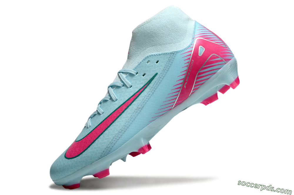 Nike Air Zoom Mercurial Superfly 10 Elite FG High-Tops Football Boots - Jade/Pink/White 5
