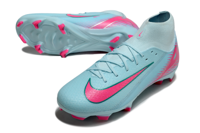 Nike Air Zoom Mercurial Superfly 10 Elite FG High-Tops Football Boots - Jade/Pink/White
