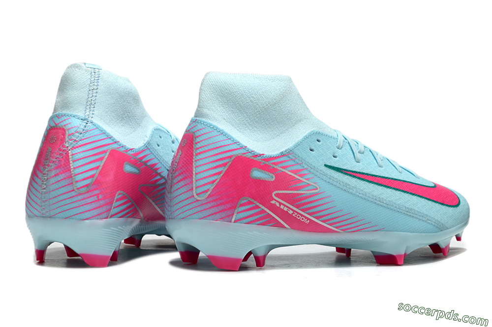 Nike Air Zoom Mercurial Superfly 10 Elite FG High-Tops Football Boots - Jade/Pink/White 6
