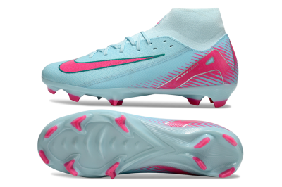 Nike Air Zoom Mercurial Superfly 10 Elite FG High-Tops Football Boots - Jade/Pink/White