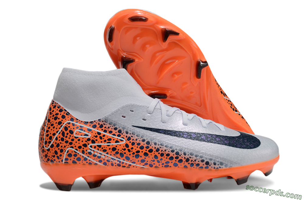 Nike Air Zoom Mercurial Superfly 10 Elite FG High-Tops Football Boots - Grey/Black/Leopard 1