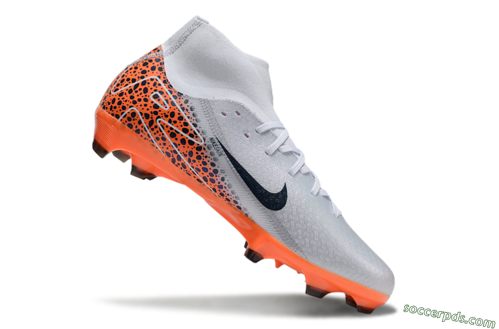 Nike Air Zoom Mercurial Superfly 10 Elite FG High-Tops Football Boots - Grey/Black/Leopard 4