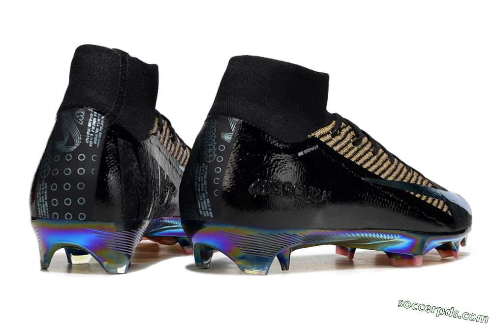 Nike Air Zoom Mercurial Superfly 10 Elite FG High-Tops Football Boots - Black/Gold/White 6