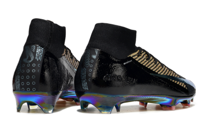 Nike Air Zoom Mercurial Superfly 10 Elite FG High-Tops Football Boots - Black/Gold/White