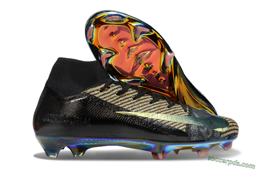 Nike Air Zoom Mercurial Superfly 10 Elite FG High-Tops Football Boots - Black/Gold/White 1