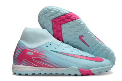 Nike Air Zoom Mercurial Superfly 10 Elite TF High-Tops Football Shoes - Jade/Pink/White