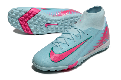 Nike Air Zoom Mercurial Superfly 10 Elite TF High-Tops Football Shoes - Jade/Pink/White