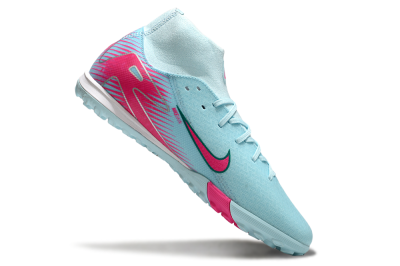 Nike Air Zoom Mercurial Superfly 10 Elite TF High-Tops Football Shoes - Jade/Pink/White