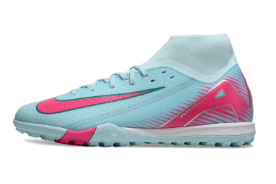 Nike Air Zoom Mercurial Superfly 10 Elite TF High-Tops Football Shoes - Jade/Pink/White