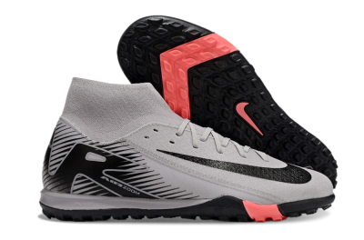 Nike Air Zoom Mercurial Superfly 10 Elite TF High-Tops Football Shoes - Grey/Black/Pink