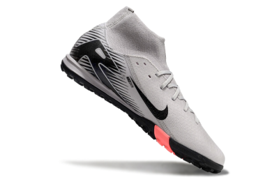 Nike Air Zoom Mercurial Superfly 10 Elite TF High-Tops Football Shoes - Grey/Black/Pink