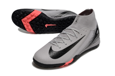Nike Air Zoom Mercurial Superfly 10 Elite TF High-Tops Football Shoes - Grey/Black/Pink