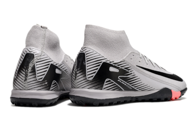 Nike Air Zoom Mercurial Superfly 10 Elite TF High-Tops Football Shoes - Grey/Black/Pink