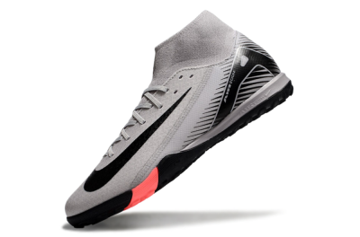 Nike Air Zoom Mercurial Superfly 10 Elite TF High-Tops Football Shoes - Grey/Black/Pink