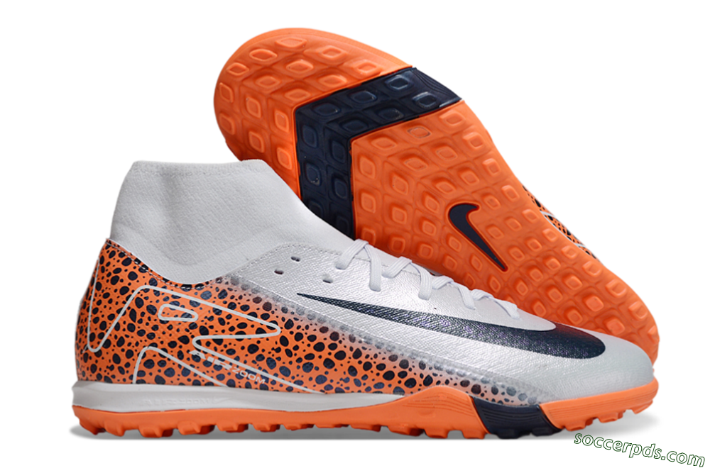 Nike Air Zoom Mercurial Superfly 10 Elite TF High-Tops Football Shoes - Grey/Black/Leopard 1