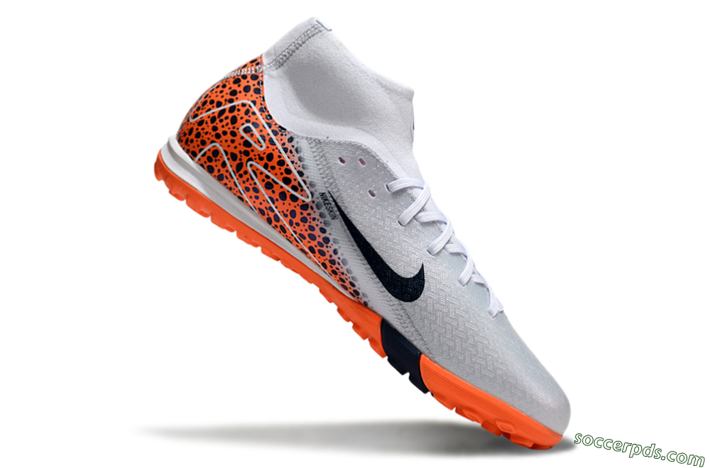 Nike Air Zoom Mercurial Superfly 10 Elite TF High-Tops Football Shoes - Grey/Black/Leopard 4