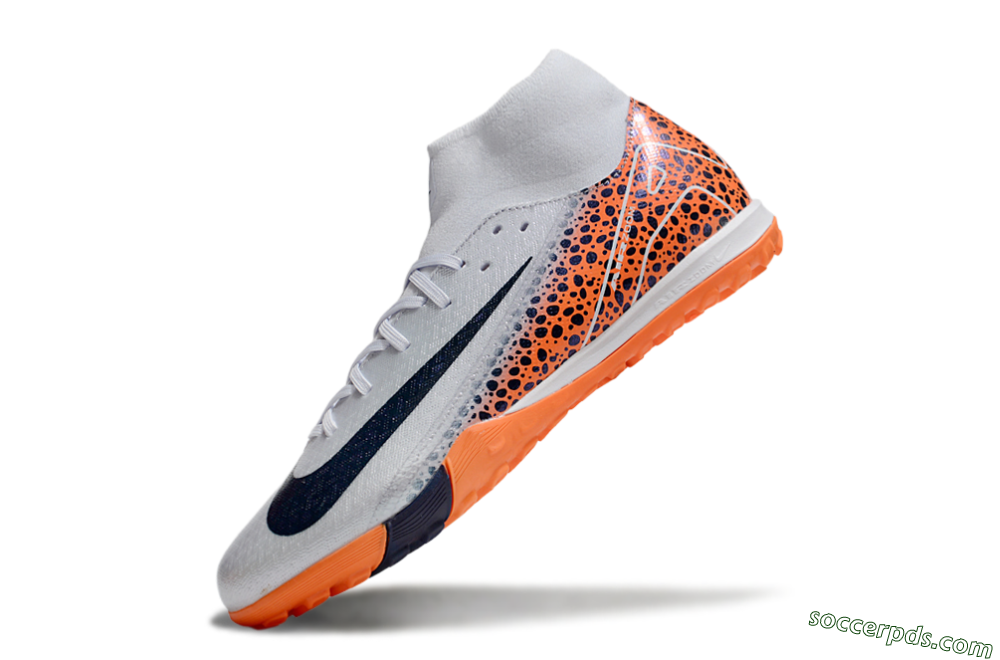 Nike Air Zoom Mercurial Superfly 10 Elite TF High-Tops Football Shoes - Grey/Black/Leopard 5