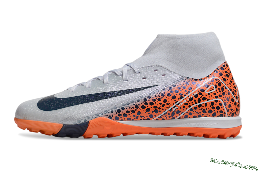 Nike Air Zoom Mercurial Superfly 10 Elite TF High-Tops Football Shoes - Grey/Black/Leopard 2