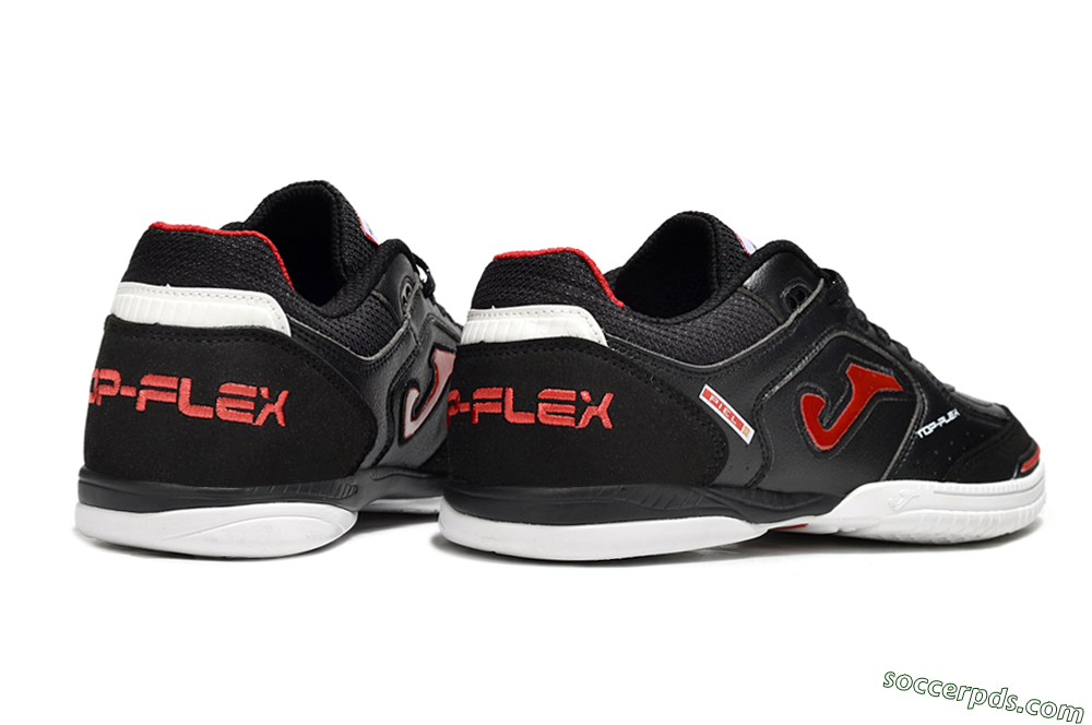 Joma Top Flex IC Low-Tops Football Shoes - Black/Red/White 6