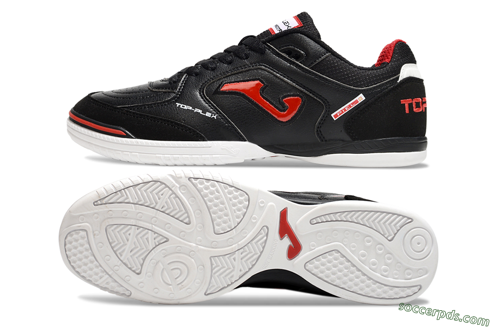 Joma Top Flex IC Low-Tops Football Shoes - Black/Red/White 0