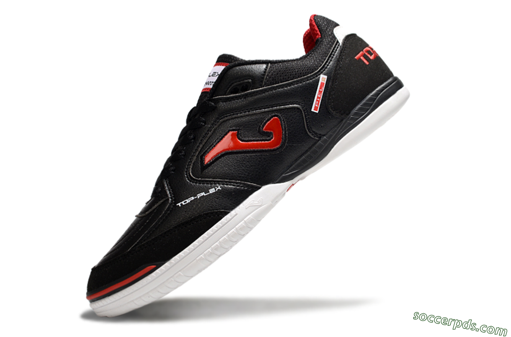 Joma Top Flex IC Low-Tops Football Shoes - Black/Red/White 5