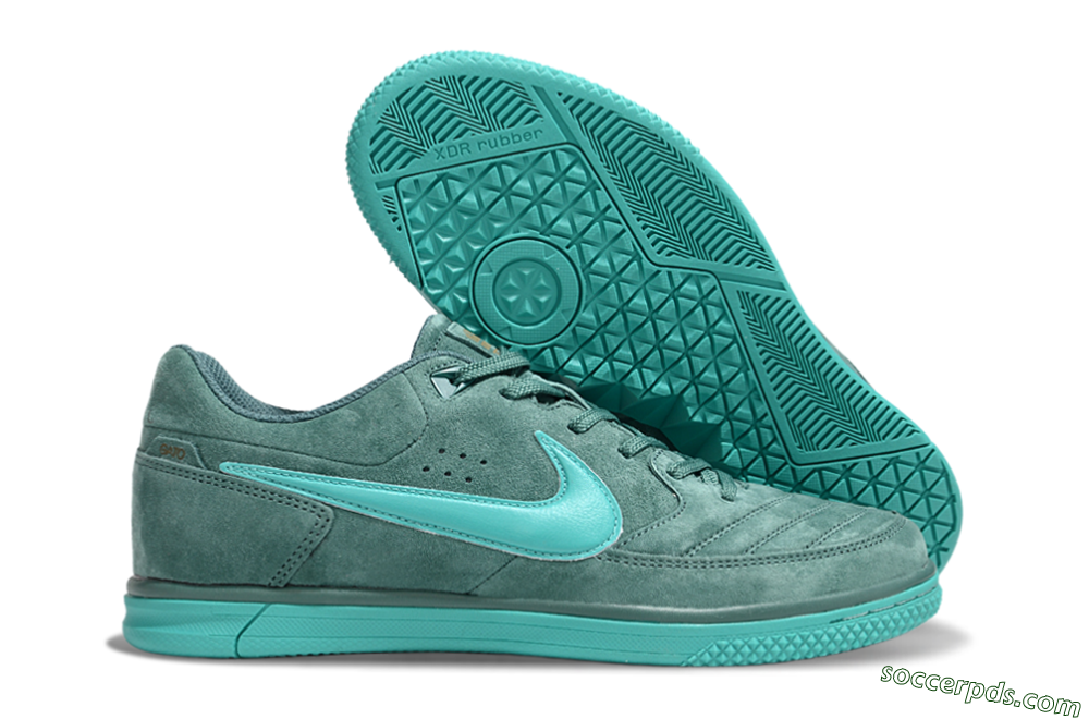 Nike Street Gato IC Low-Tops Football Shoes - Green/Green 1