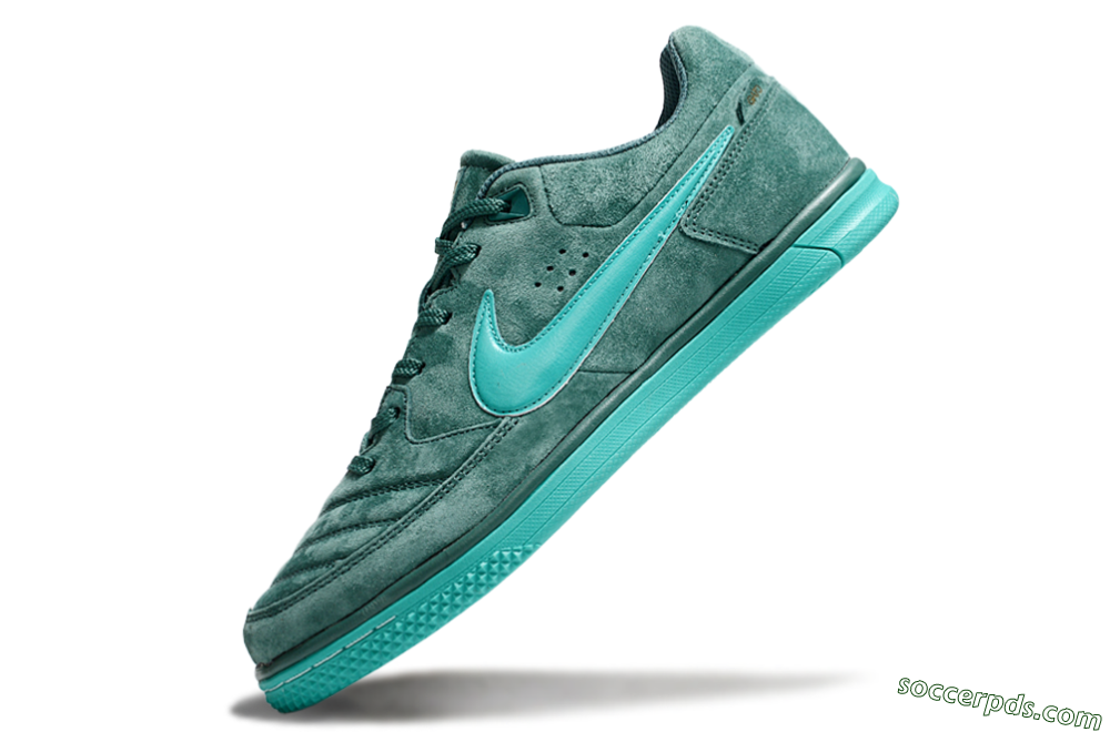 Nike Street Gato IC Low-Tops Football Shoes - Green/Green 5