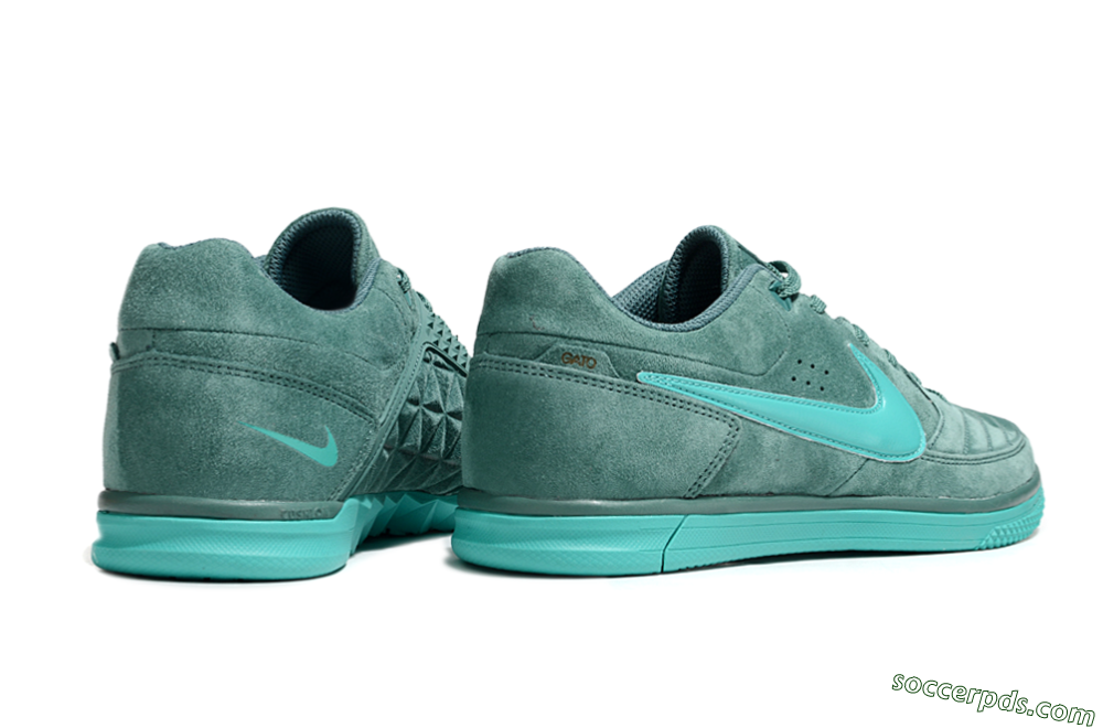 Nike Street Gato IC Low-Tops Football Shoes - Green/Green 6