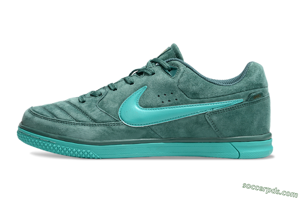 Nike Street Gato IC Low-Tops Football Shoes - Green/Green 2