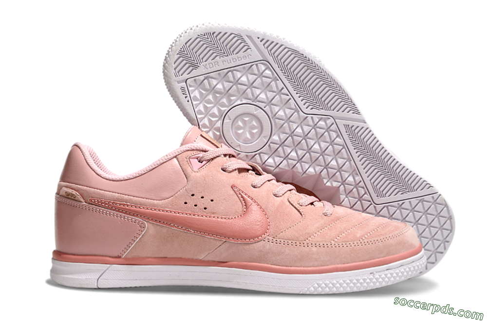 Nike Street Gato IC Low-Tops Football Shoes - Pink/White 1
