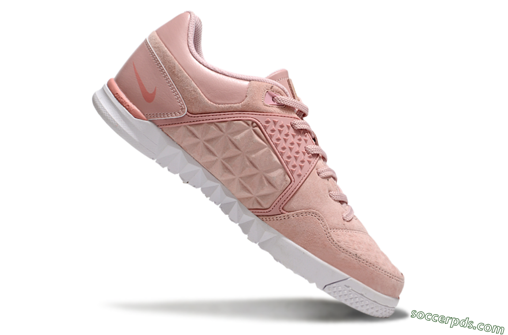 Nike Street Gato IC Low-Tops Football Shoes - Pink/White 4