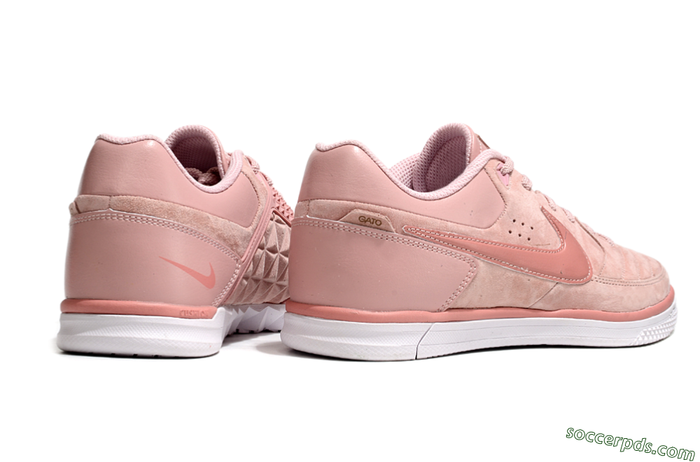 Nike Street Gato IC Low-Tops Football Shoes - Pink/White 6