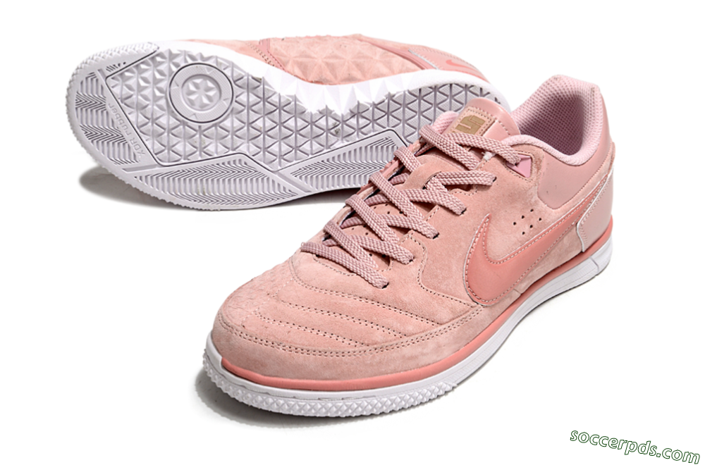 Nike Street Gato IC Low-Tops Football Shoes - Pink/White 3
