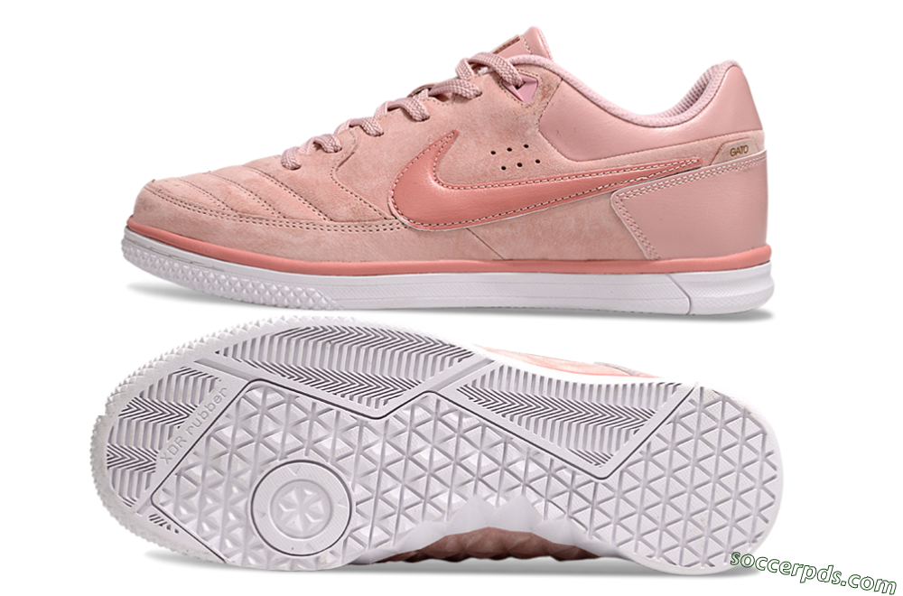 Nike Street Gato IC Low-Tops Football Shoes - Pink/White 0