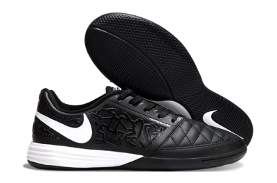 Nike Lunar Gato 2 IC Low-Tops Football Shoes - Black/White