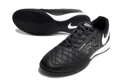 Nike Lunar Gato 2 IC Low-Tops Football Shoes - Black/White