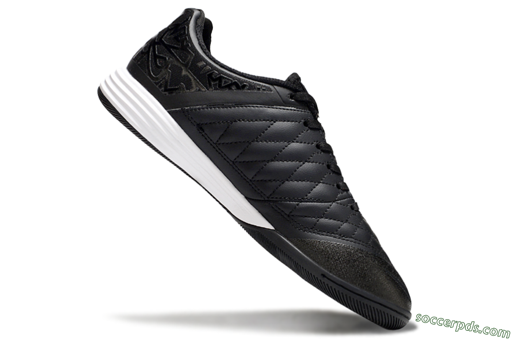 Nike Lunar Gato 2 IC Low-Tops Football Shoes - Black/White 4
