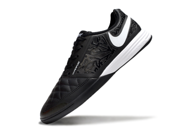 Nike Lunar Gato 2 IC Low-Tops Football Shoes - Black/White