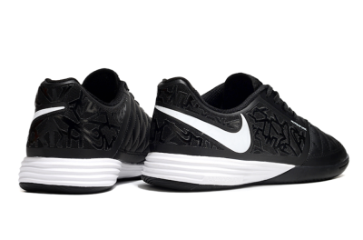 Nike Lunar Gato 2 IC Low-Tops Football Shoes - Black/White