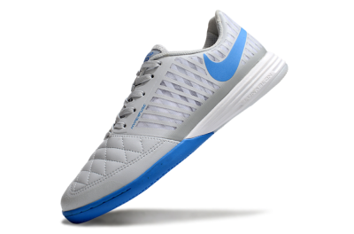 Nike Lunar Gato 2 IC Low-Tops Football Shoes - Grey/Blue/White
