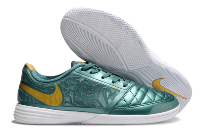 Nike Lunar Gato 2 IC Low-Tops Football Shoes - Green/Yellow/White